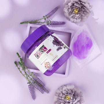 Silky Cool Foot & Body Scrub Gel – Lavender 500ml , Exfoliating Foot Care for Soft, Smooth Skin